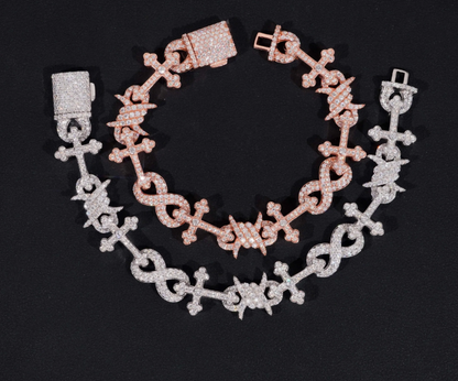 12mm Cross Design Bracelet