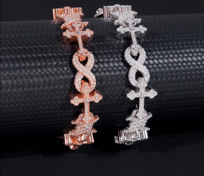 12mm Cross Design Bracelet