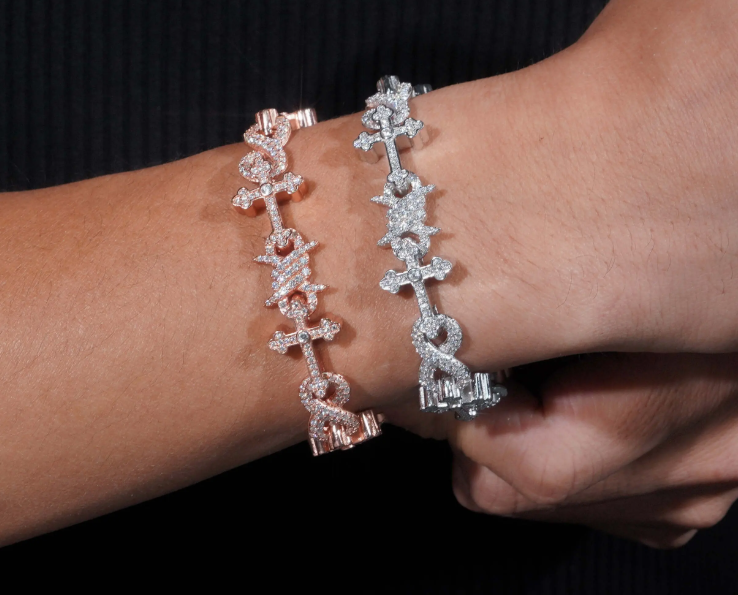 12mm Cross Design Bracelet